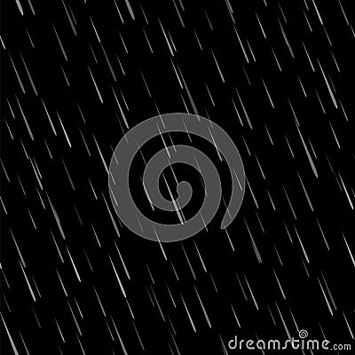 Seamless Rain Drops Pattern Vector Illustration