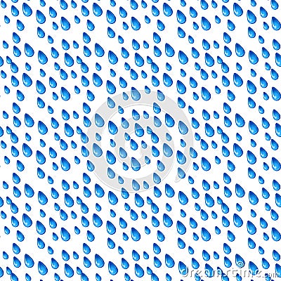 Seamless rain pattern. Stylish colorful texture Vector Illustration