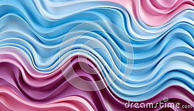 Seamless rainbow liquid pastel wavy melted plastic texture on wrinkle silicone sheet background Cartoon Illustration
