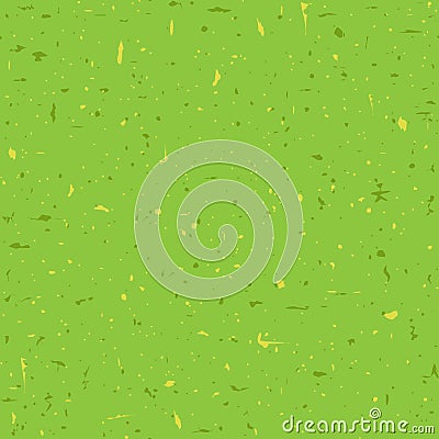 Seamless recycled speckled paper background. Green and yellow grunge texture Stock Photo