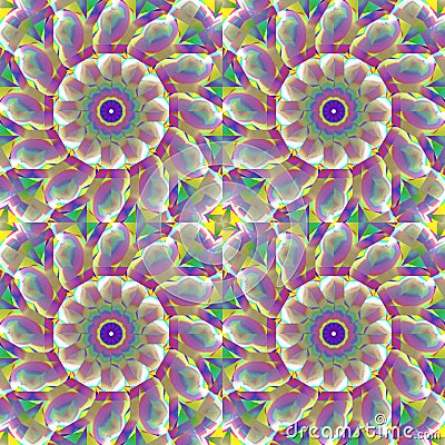 Seamless regular circles pattern multicolored Stock Photo