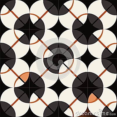 Seamless Repeatable Abstract Geometric Pattern - For Scrapbooking Generative AI Vector Illustration