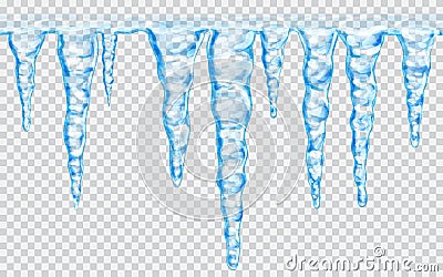 Seamless repeatable icicles Vector Illustration