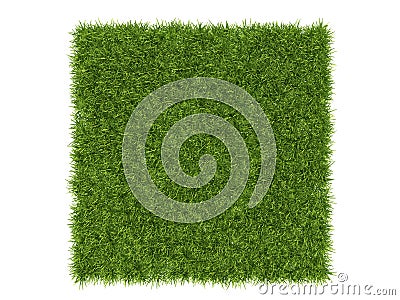 Seamless repeatable pattern 3d rendering of a grass patch for ar Stock Photo