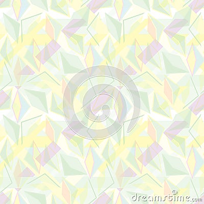 Seamless repeating background from multicolored triangles Vector Illustration