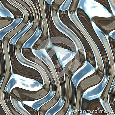 Seamless Repeating Shiny Metal Texture Stock Photo