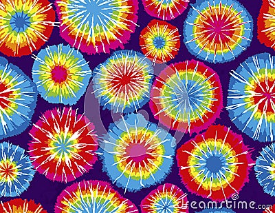 Seamless Repeating Tie Dye Background Vector Illustration