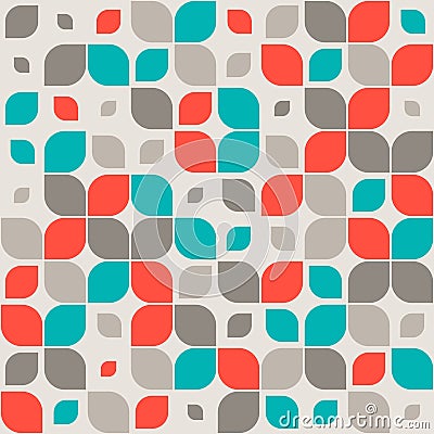 Seamless retro abstract geometric pattern Vector Illustration