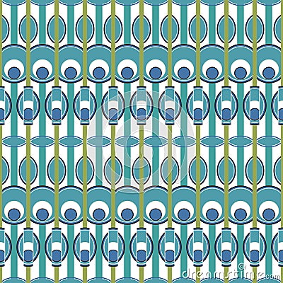 Seamless retro pattern Vector Illustration