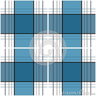 Seamless retro textile tartan checkered plaid pattern background Stock Photo