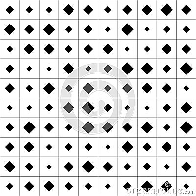 Seamless rhombus rhomb pattern. Abstract regular monochrome background. Minimalistic texture Stock Photo