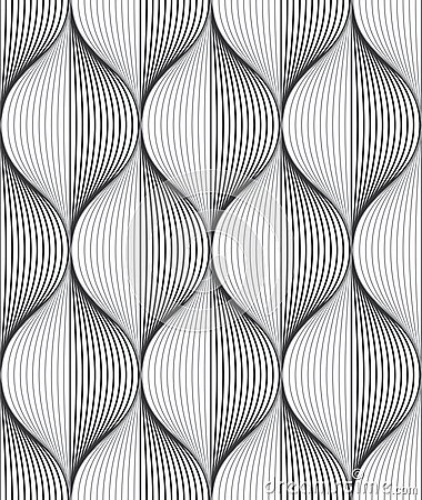 Seamless ripple pattern Vector Illustration