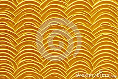 seamless rippling waves in gold, continuously flowing in smooth motion, creating a dynamic and Stock Photo