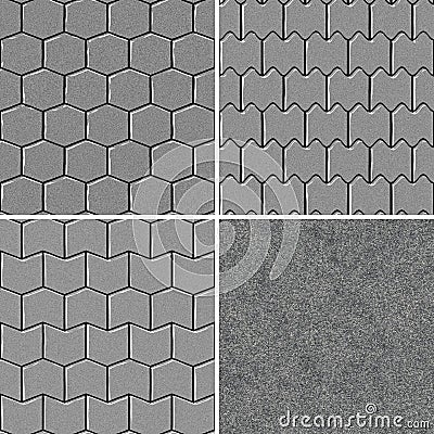 Seamless road pavement pattern Stock Photo