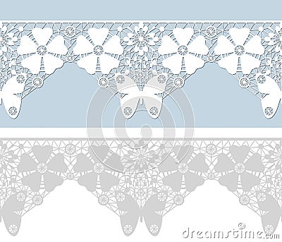 Seamless romantic pastel lace pattern Stock Photo