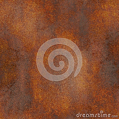 Seamless and Rusty vintage metal background texture iron old rust grunge steel metallic dirty brown wall Stock Photo