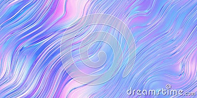 Seamless 80s holographic pink and blue frosted molten plastic plexiglass waves background texture Stock Photo