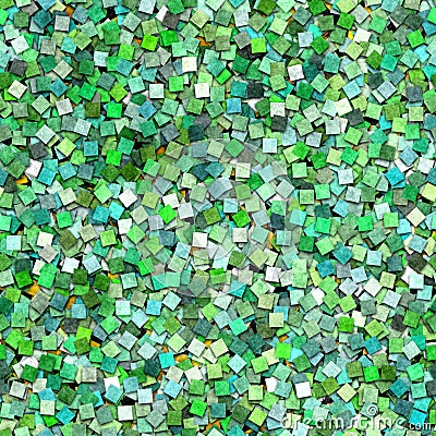 Seamless scattered mosaic pattern Stock Photo