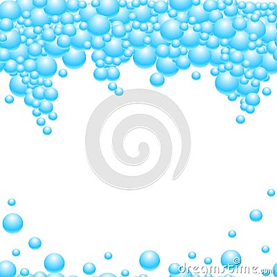 Seamless scattered silver pearls isolated on white background, vector illustration Vector Illustration