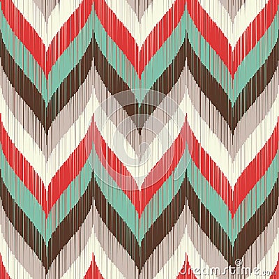 Seamless scribble wave pattern Vector Illustration