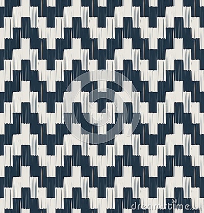 Seamless scribble zigzag wave pattern Vector Illustration