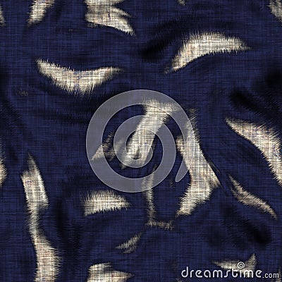 Seamless sepia grunge tie dye blob print texture background. Worn mottled blotch pattern textile fabric. Grunge rough Stock Photo