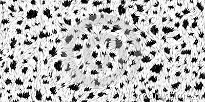 Seamless soft fluffy small cheetah, leopard, dalmatian, cow or calico cat spots pattern Stock Photo