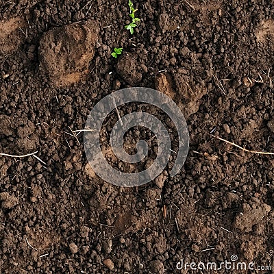 Seamless soil texture Stock Photo