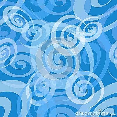 Seamless Spiral Pattern Vector Illustration