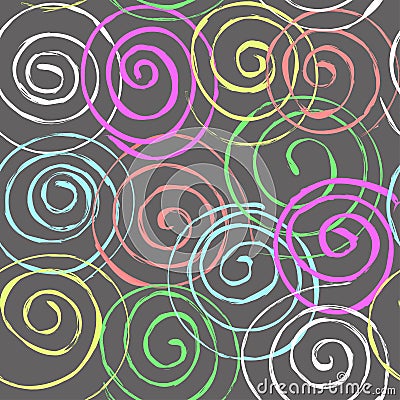 Seamless spiral pattern Stock Photo