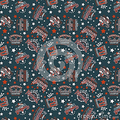 Seamless Sport Pattern Vector Illustration