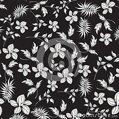 Seamless spring flower illustration Vector Illustration