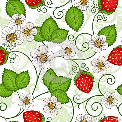 Seamless spring pattern Vector Illustration