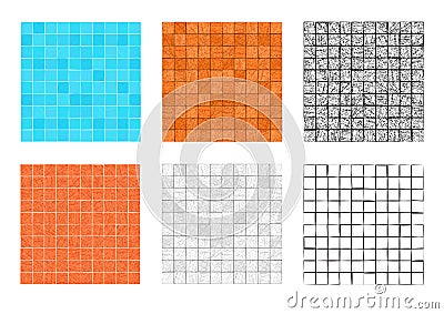 Seamless square stone pattern for floor and wall Vector Illustration