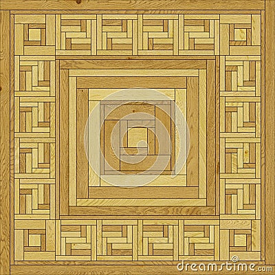 Seamless square tiles wood parquet light brown Stock Photo