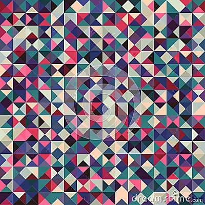 The Seamless Stained Glass Patterns, Abstract Colorful Triangle Patterns Stock Photo
