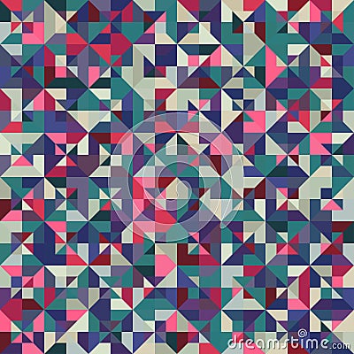 The Seamless Stained Glass Patterns, Abstract Colorful Triangle Patterns Stock Photo