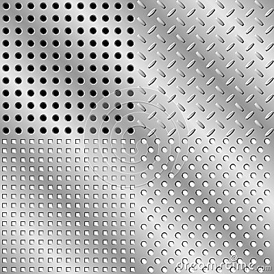 Seamless steel background Vector Illustration