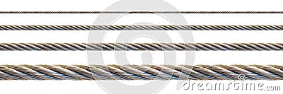 Seamless steel cable. Stock Photo