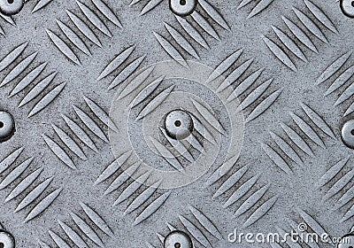 Seamless steel diamond plate texture Stock Photo