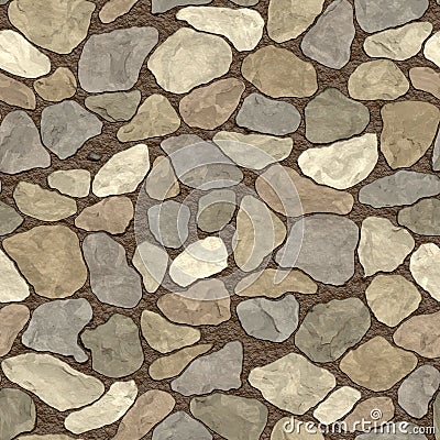 Seamless stone wall Stock Photo