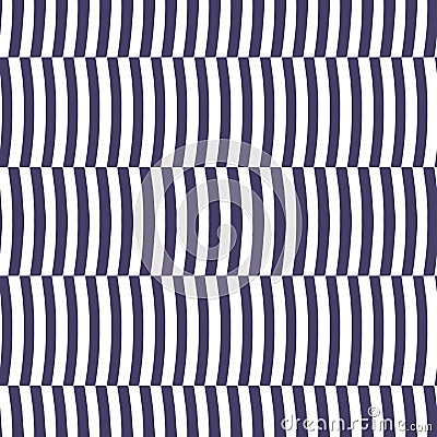 Seamless striped pattern with optical illusion. Abstract minimal background for brochure, business card, annual report Vector Illustration