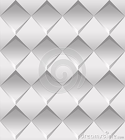 Seamless Stylish White Pattern Vector Illustration