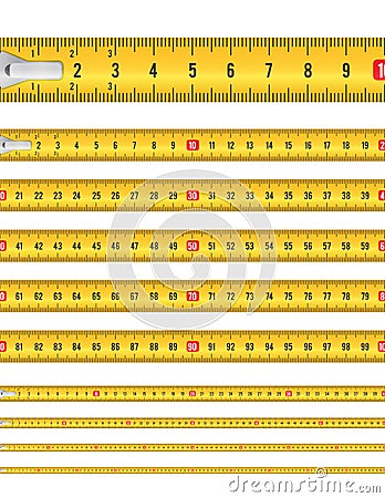 Seamless Tape Measure Vector Illustration