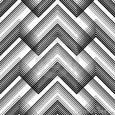 Seamless Tartan Pattern. Vector Black and White Woven Background Vector Illustration