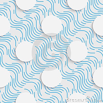 Seamless Tech Pattern. Abstract Contemporary Background Vector Illustration