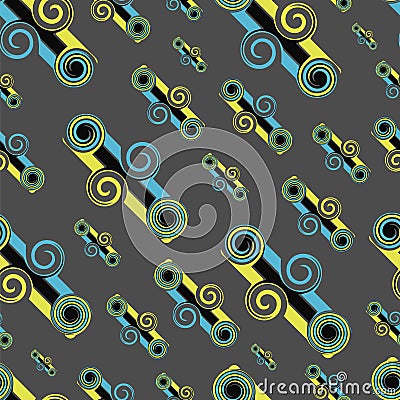 Seamless texture with abstract elements Vector Illustration