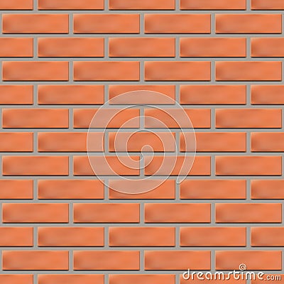 Seamless texture of a brick wall, vector illustration. Vector Illustration