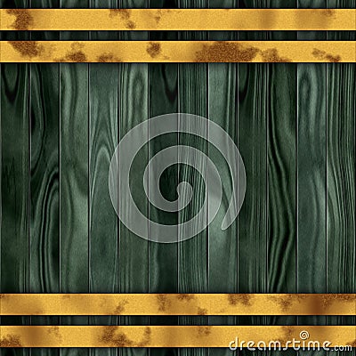 Seamless texture of color wooden planks - barrel or fence Stock Photo