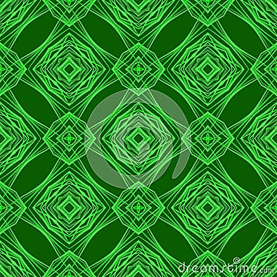 Seamless Texture on Green Background Vector Illustration